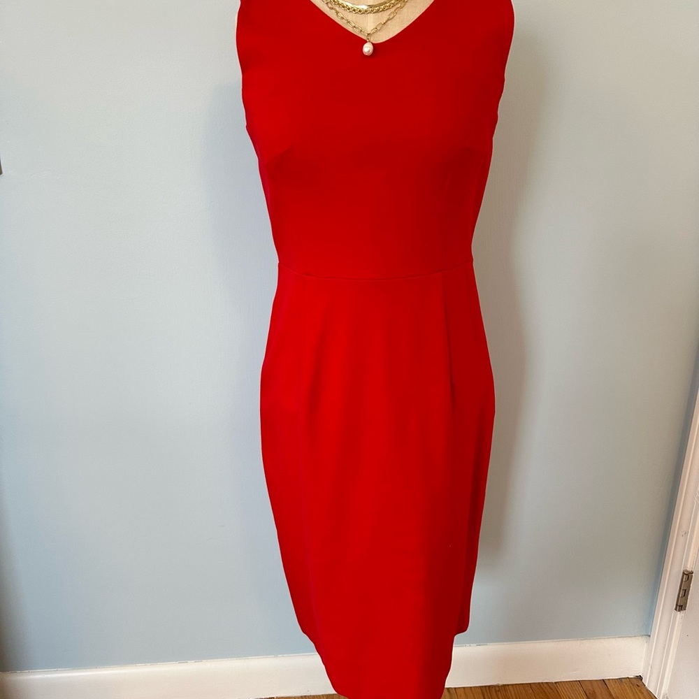 Hot Red Sheath Dress, Size:2